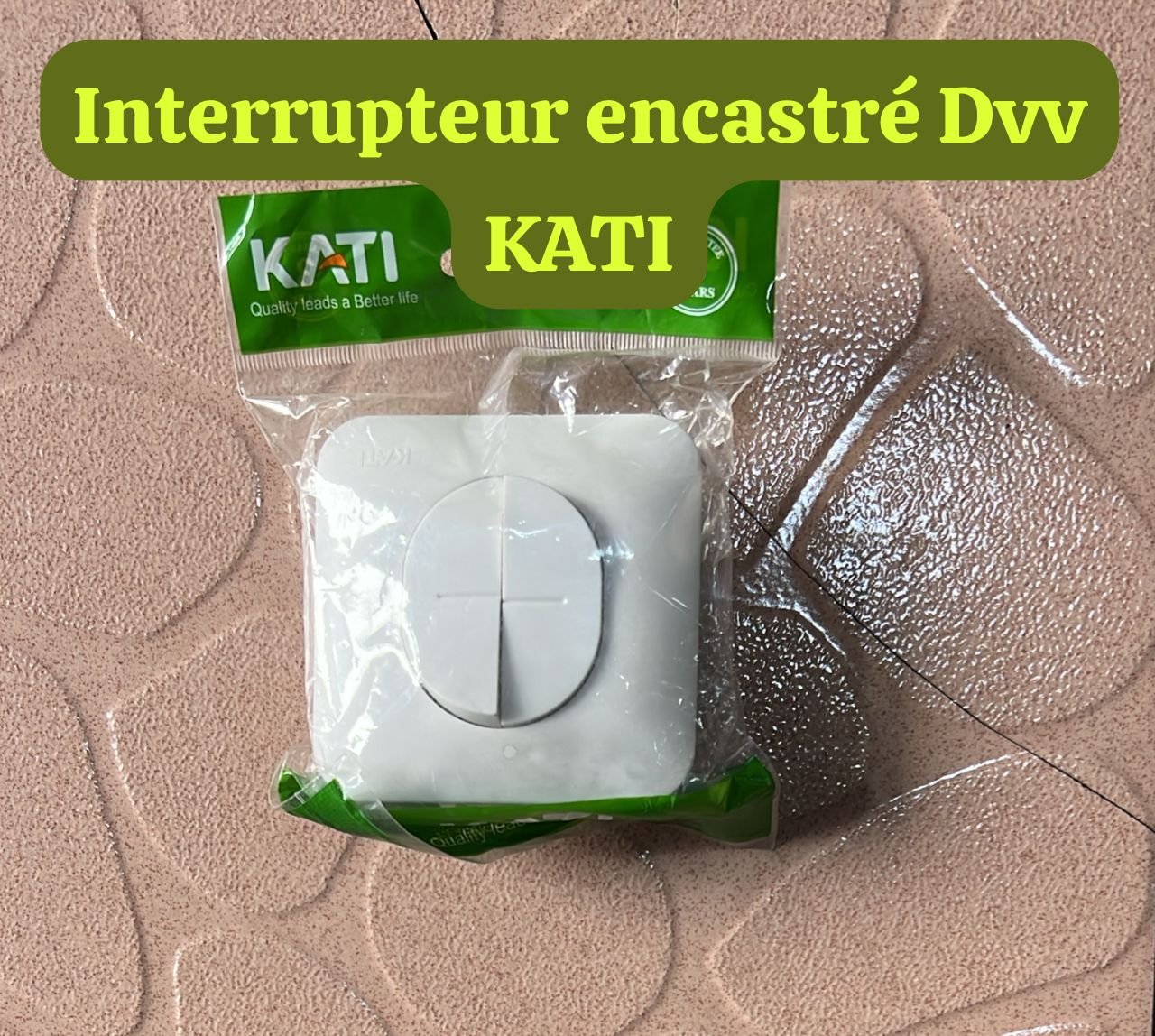 Interrupteur encastré Double va-et-vient