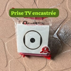 Prise TV encastrée