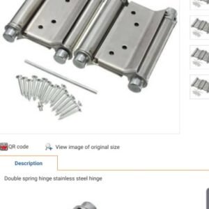 Charnière à double ressort en acier inoxydable (Charnière Va-et-Vient)