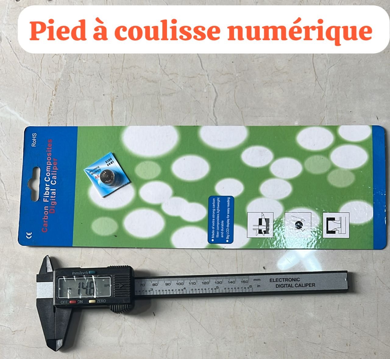 Pied à coulisse numérique