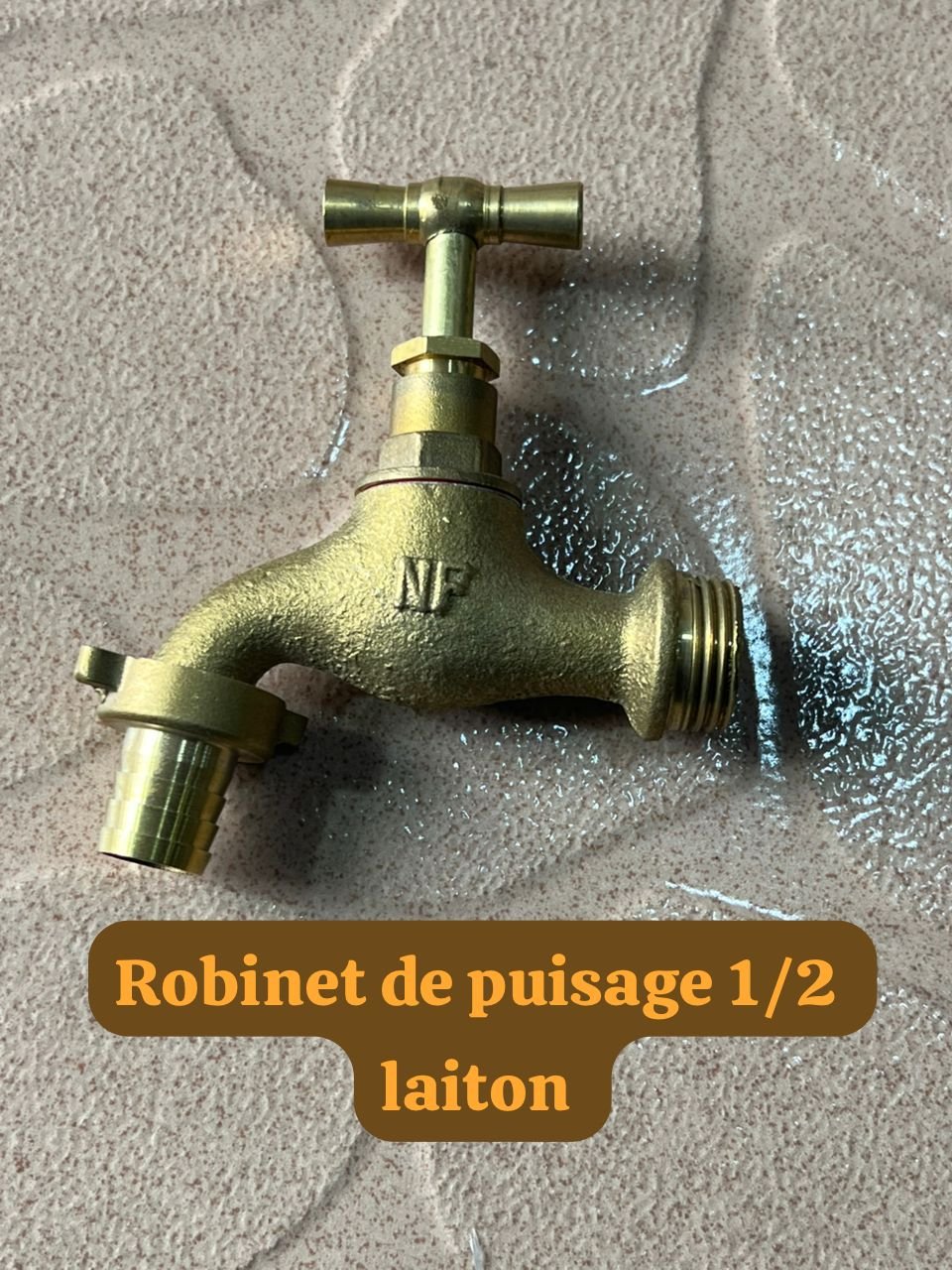 Robinet de puisage 1/2 laiton