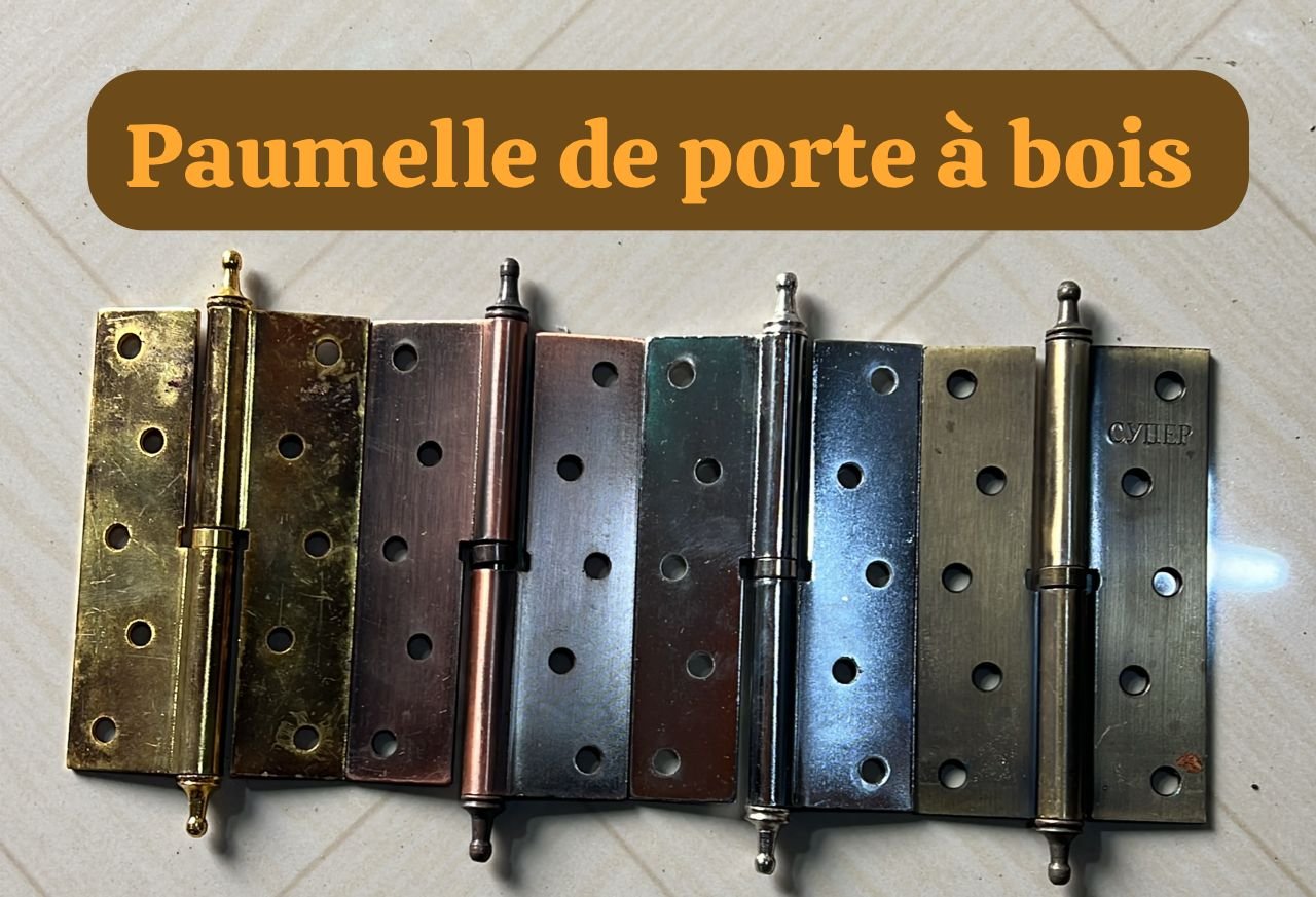 Paumelle de porte à bois